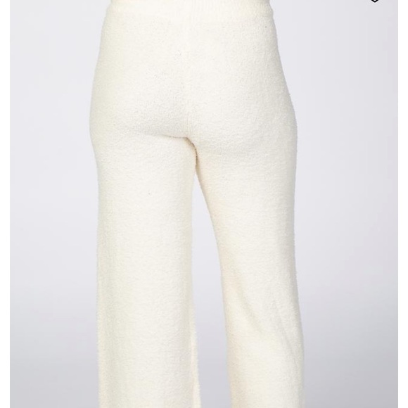 Pinkblush Soft Fuzzy Drawstring Maternity Pants - Picture 4 of 4